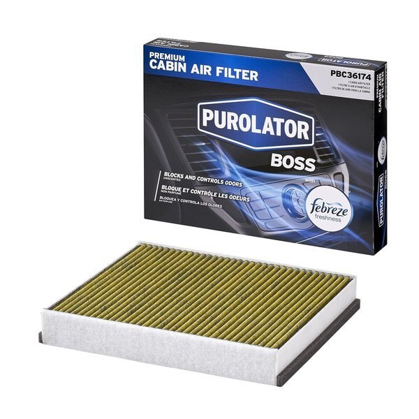 Purolator PBC36174 PurolatorBOSS Premium Cabin Air Filter w Febreze, Purolator, Mfr#: PBC36174